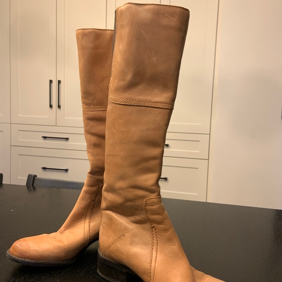 Leather knee high boots - Picture 4 of 7